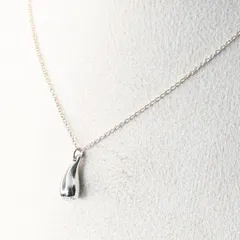 【研磨済】Tiffany&Co. ティアドロップ ネックレス 43cm ティファニー ペレッティ シルバー925 チャーム