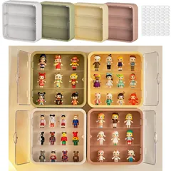 ガチャガチャ ディスプレイ 収納 コレクションケース 壁掛け フィギュアケース ボックス 棚 アクリル ケース (グリーン) [グリーン]