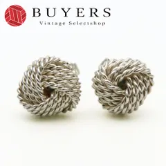【中古】 ティファニー ピアス サマセット メッシュ シルバー925 約2.74g シルバー アクセサリー レディース 女性 TIFFANY&Co.
