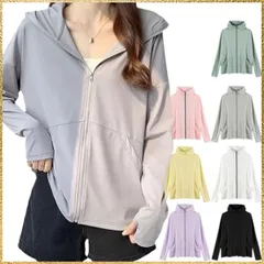 ☆彡送料無料でお届け☆彡3XL_グレー ラッシュガード レディース パーカー 接触冷感 UVカット 水着 体型カバー ラッシュパーカー 長袖 涼しい UPF50+360度紫外線対策 大きいサイズ 通気性 吸汗速乾 フード付き 夏 薄手 可愛い おしゃれ (JP