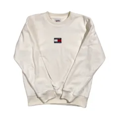 TOMMY JEANS トミージーンズ フラッグロゴ ワンポイント ボア トレーナー S/ホワイト系 メンズのサムネイル