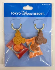 東京ディズニーリゾート キーチェーン2個 MICKEY WAFFLE COOKIE 2023
