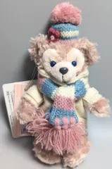 東京ディズニーシー ぬいぐるみバッジ Duffy and Friends シェリーメイ(白コート/マフラー&ニット帽） 2012