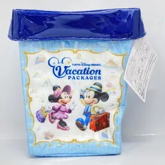 東京ディズニーリゾート スーベニアポップコーンケース VACATION PACKAGES 水色