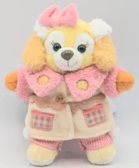 東京ディズニーシー ぬいぐるみバッジ Secret of Snowy Day クッキーアン（ピンク黄コート）