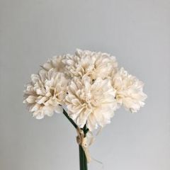 ホワイト白カーネーション花首(茎なし)造花 アーティフィシャルフラワーフェイク ホワイト白カーネーション花首(茎なし)造花 アーティフィシャル
