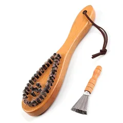 【新品】 【世界最高峰 高?洋服ブラシ】Snana 毛玉取り けだまとり スーツ 着物お手入れブラシ コート ニット セーター 天然木 天然豚毛 毛玉除去 毛だま取り 毛玉予防 専用クリーナー付き 1