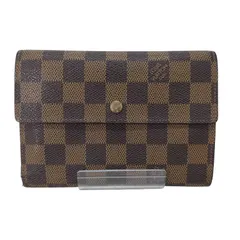 ルイヴィトン LOUIS VUITTON ポルト・トレゾール・エテュイ・パピエ_ダミエ・エベヌ_BRW レディース 表記無 