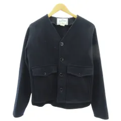 JOHNSON WOOLEN MILLS ジョンソンウーレンミルズ 美品 ジャケット バックバックル USA製 米国製 紺 ネイビー S
