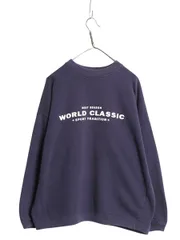 【お得なクーポン配布中!】 90s オールド ギャップ プリント スウェット メンズ レディース S M / 古着 トレーナー 裏起毛なし クルーネック ゆったり シンプル ナス紺