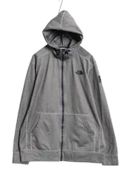 【お得なクーポン配布中!】 ノースフェイス フルジップ フード パーカー メンズ XL / アウトドア スムース ジャージ 素材 裏 フリース ジャケット ブルゾン ハイネック