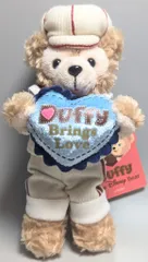 東京ディズニーシー ぬいぐるみバッジ Sweet Duffy 2010 Brings Love ダッフィー(水色ハート/舌だし) 2010