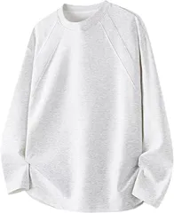 0312 tシャツメンズ 春服 秋服 長袖 大きいサイズ トレーナー ゆったり カットソー ファッション 無地 シンプル オシャレ 肌着 快適 ロングtシャツ カジュアル トップス 1414_854