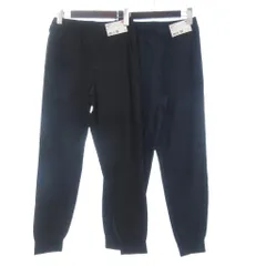 ユニクロ UNIQLO タグ付き 2点セット ウルトラストレッチアクティブジョガーパンツ イージー ロング 468828 黒 紺 ブラック ネイビー S