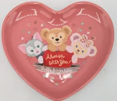 東京ディズニーシー スーベニアプレート Sweet Duffy 2017 Duffy Brings Love 3人(ピンクハート) 2017