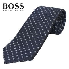 タグ付き未使用✨HUGO BOSS ネクタイ ジャガード ブルー 光沢感 - メルカリ