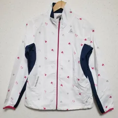 (^w^)b♪le coq sportif ルコックスポルティフ 総柄 ジップアップジャケット クロスジャケット レディース サイズS /OM10846KD