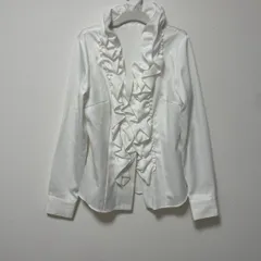 1334 Cosa de Ver コサデベール 白ブラウス ボリュームフリル 9