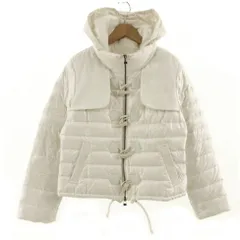 ヴェロフォンナ Re.Verofonna ジャケット ダウンジャケット フーデッド 切替 トグルボタン アイボリー