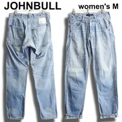 JOHNBULL　ジョンブル　ペインターワークジーンズ　W76cm / M / レディースW30相当　セルビッジ　ボーイズシルエット　AP538　アイスブルー　日本製