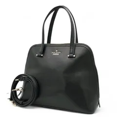 kate spade new york ケイトスペードニューヨーク ショルダーバッグ ハンドバッグ 2way パターソン ドライブ ミディアム ドーム サッチェル レザー ブラック 黒 手提げ 斜め掛け クロスボディ 普段使い 通勤通学