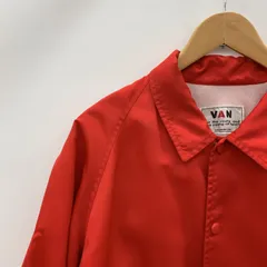VAN JACKET ヴァン ヂャケット コーチジャケット JC-13019 ナイロンジャケット Lサイズ レッド 90s メンズ _247023