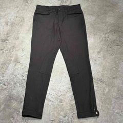 フォロー割適用】ルカ期LANVIN 立体裁断 裾ジップ ウールトラウザーズ