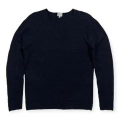 ARMANI COLLEZIONI アルマーニ コレッツォーニ デザイン ハイゲージ シルク コットン ハイゲージ ニットセーター サイズ 48 /ブラックのサムネイル