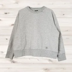 A1352 エディーバウアー Eddie Bauer トレーナー スウェット 長袖(PM) グレー 無地 綿/コットン Uネックのサムネイル
