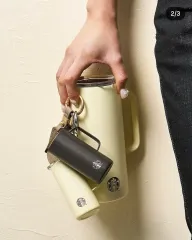 スターバックス ミニ ステンレスボトル キーホルダー ブラック