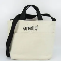 アネロ ショルダーバッグ ハンドバッグ 2way キャンバス 鞄 カバン ブランド レディース ベージュ anello 【中古】