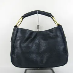 サザビー レザーワンショルダーバッグ ハンドバッグ 鞄 カバン ブランド レディース ネイビー SAZABY 【中古】