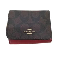 コーチ COACH 三つ折り財布 7331 レディース 財布 ミニ財布 シグネチャー コンパクト レディース  表記無