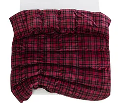 新品 掛け布団カバー フランネル シングル あったか 毛布にもなる2WAY仕様 掛カバー 布団カバー チェック レッドxブラック