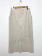 OPAQUE.CLIP オペークドットクリップ ウールライクストレッチタイト スカート sizeL/ライトベージュ ■■レディース