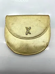 Paloma Picasso パロマピカソ 二つ折り財布 レザー ゴールド ロゴ コンパクトウォレット レディースのサムネイル