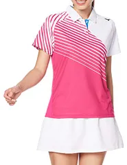 新品 [Mizuno] テニスウェア ウィメンズゲームシャツ 半袖 62JA0213 ピンク 日本 XL (日本サイズXL相当)