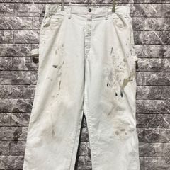 Dickies ホワイト ペインターパンツ ディッキーズ 白ペインター ペンキ グランジ ⑩