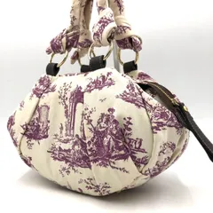 ヴィヴィアンウエストウッド ハンドバッグ トート キャンバス 風景柄 パープル