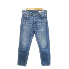 グリーンレーベルリラクシング ユナイテッドアローズ green label relaxing GLR DENIM SIGNATURE デニムパンツ ジーンズ テーパード ハイウエスト 40 L 青 ブルー 3614-699-1783 /MN21