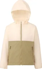 ザ・ノース・フェイス THE NORTH FACE アウトドア コンパクトジャケット Compact Jacket キッズ ジュニア 子供 ウィンドブレーカー アウター 上着 フード取り外し可能 普段使い 外遊び 記名ラベル   WC ホワイトデューン×クラシ