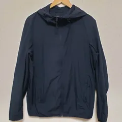 (^w^)b♪UNIQLO ユニクロ ポケッタブルパーカー 黒 薄手 フード付き サイズM /OM10860KD