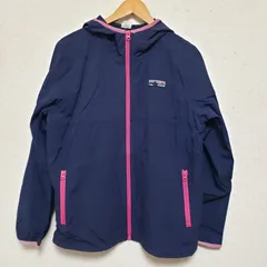 (^w^)b♪OUTDOOR PRODUCTS アウトドアプロダクツ ウインドブレーカー ナイロンジャケット レディース ネイビーピンク シャカシャカ サイズLL /OM10861KDのサムネイル