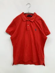 Ralph Lauren ラルフローレン ポロシャツ L レッド 無地 ワンポイント 半袖