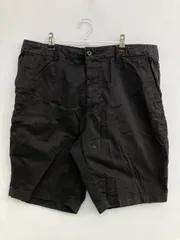 UNIQLO ユニクロ チノパンツ L ブラック ハーフ・ひざ丈 コットン 無地 スタンダード レギュラー