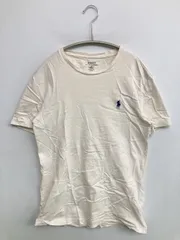 Polo Ralph Lauren ポロラルフローレン Tシャツ/カットソー XS ホワイト 無地 ワンポイント ブランドロゴ ミドル丈 半袖 クルーネック(丸首)