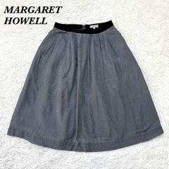 MARGARET HOWELL フレアスカート ダークブラウン サイズII - メルカリ