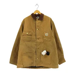 カーハート Carhartt 96年 3月製造 襟コーデュロイ ダック地 裏地ブランケットミシガンチョアコート メンズ  46 TAIL