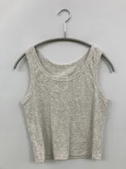 タンクトップ M グレー カップなし 無地