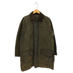 バブアー Barbour 80-90s 英国製 襟コーデュロイ オイルドジャケット ハーフコート メンズ  97cm/38in
